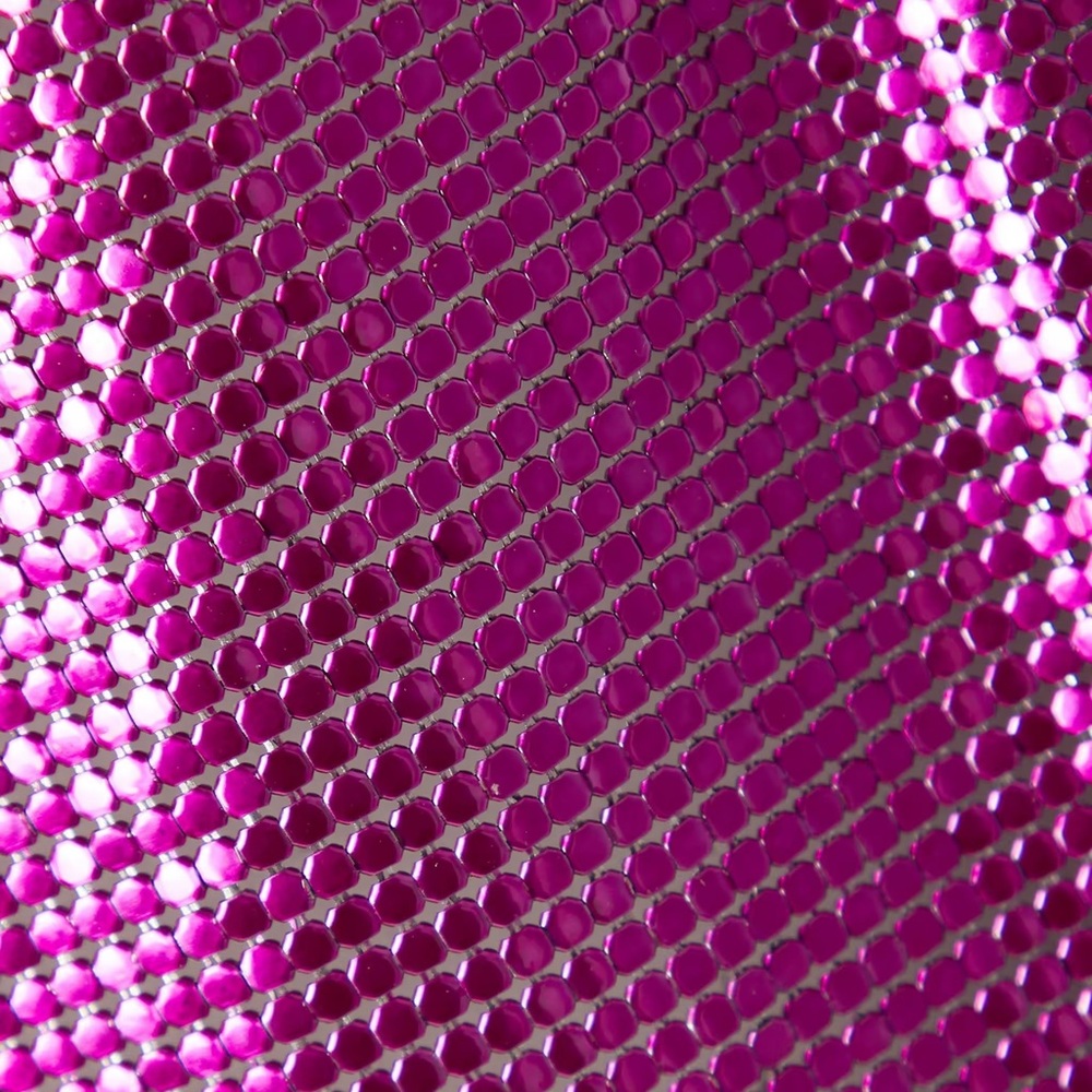 House of Harlow 1960 NWT Bright Pink Chainlink Cowl Neck Mini Dress Size Medium - Picture 2 of 8